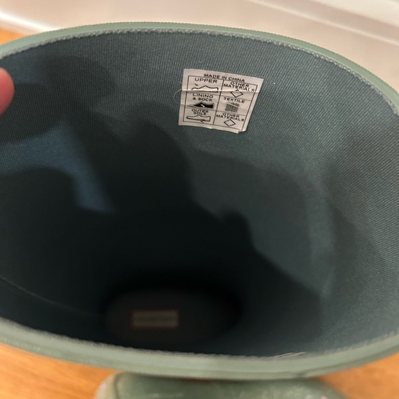 Hunter Sweet Gale Green Glitter Rain Boots like new - Picture 5 of 9